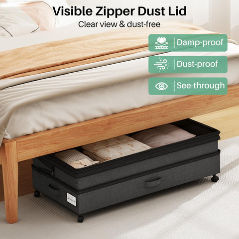 Kitstorack storage bin with label for quick content identification