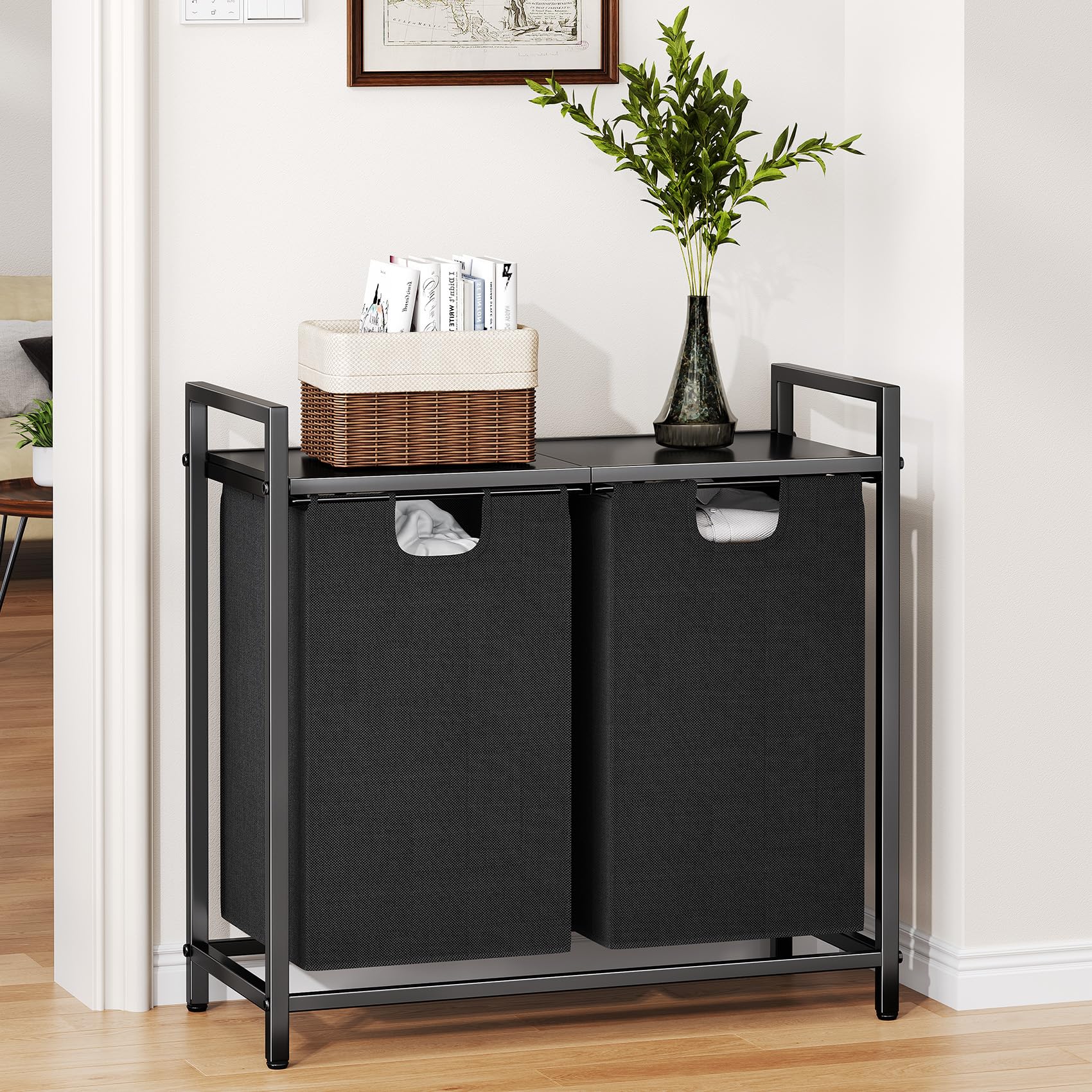 Kitstorack durable construction for organized laundry in any room.