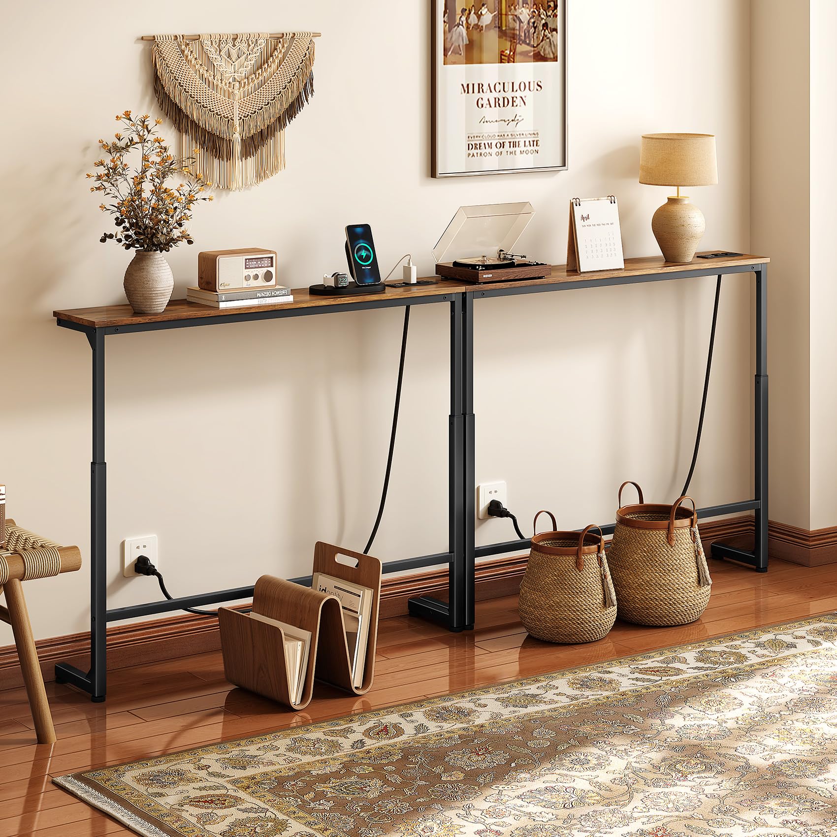 Kitstorack narrow-space console table in entryway or hallway