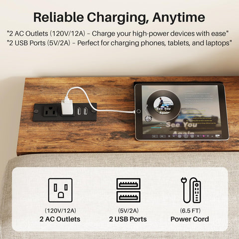 Kitstorack 4.9-foot power cord enables flexible placement