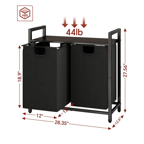 Kitstorack pull-out laundry bags for easy access and simple sorting.