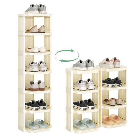 Kitstorack stackable design enables customizable closet setup.