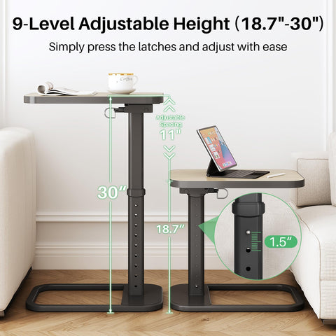 Kitstorack tv tray height adjustment for custom seating comfort