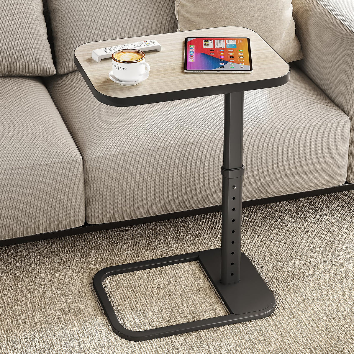 Kitstorack tv tray panel lock keeps items secure on the sofa