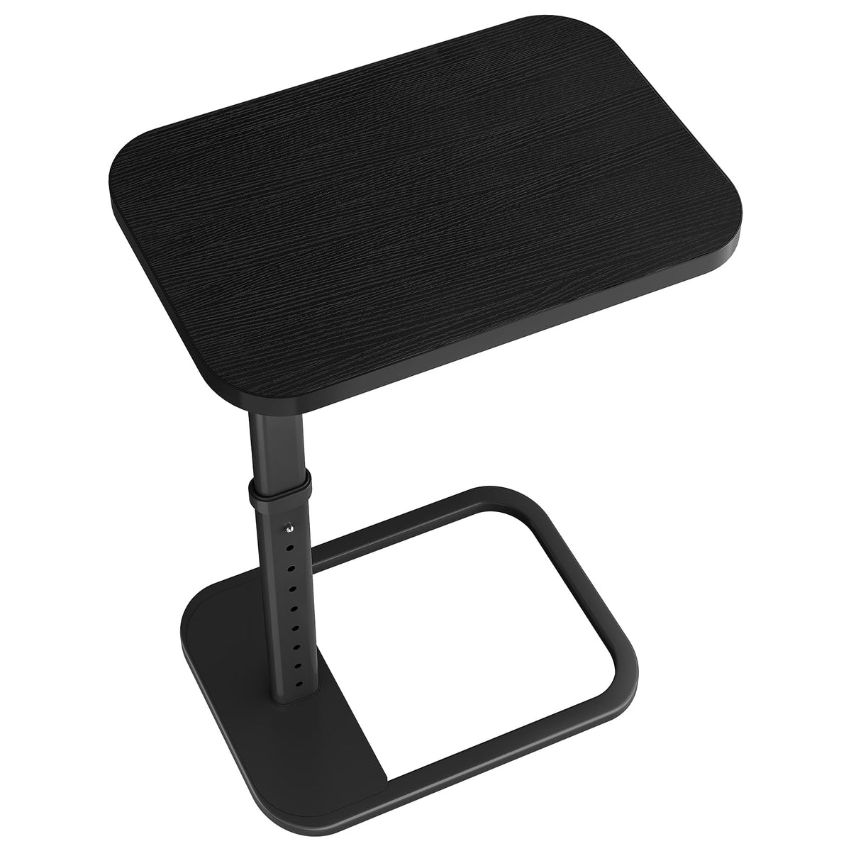 Kitstorack TV Tray Table adjustable height for comfortable dining on the sofa.