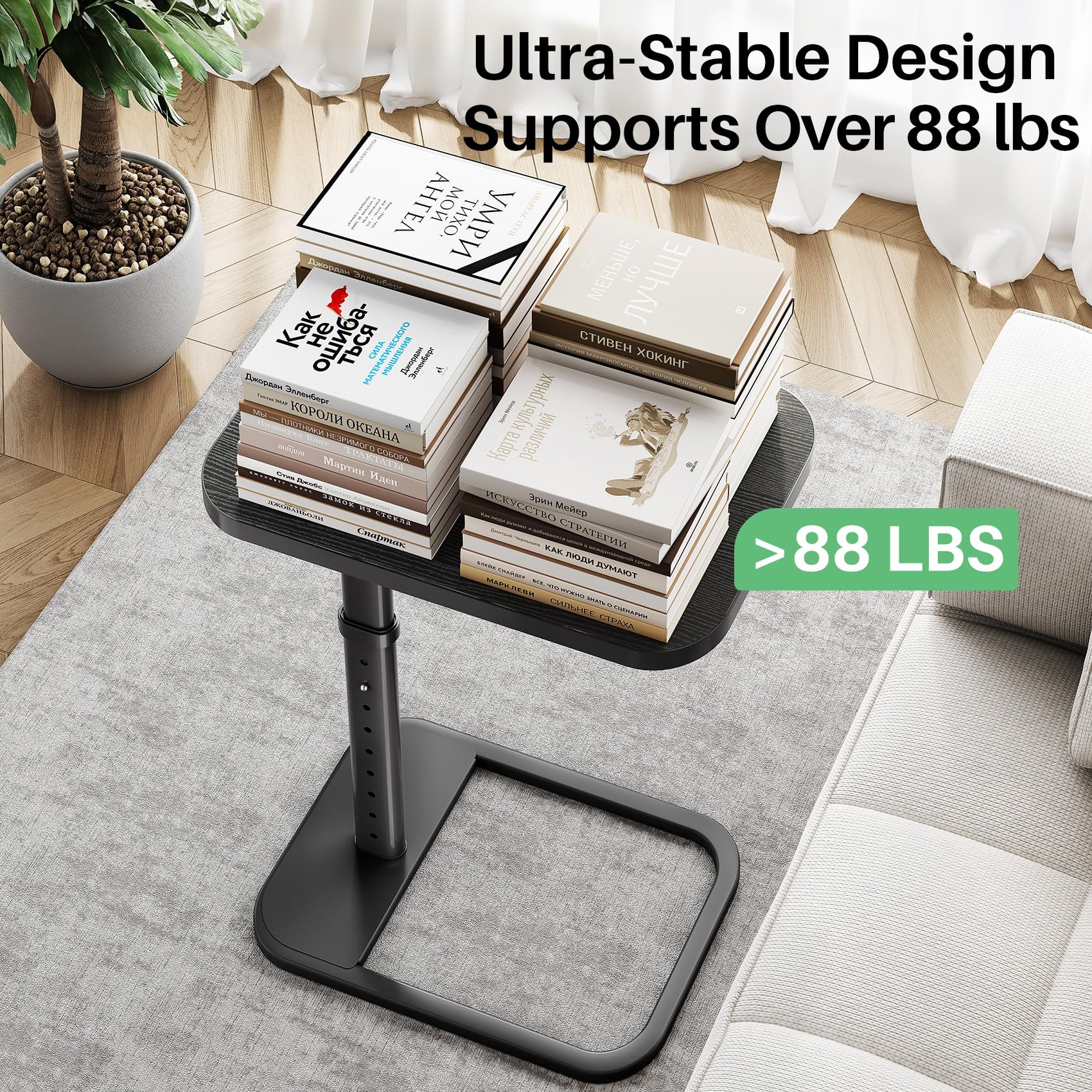 Kitstorack TV Tray Table laptop-friendly surface for casual work.