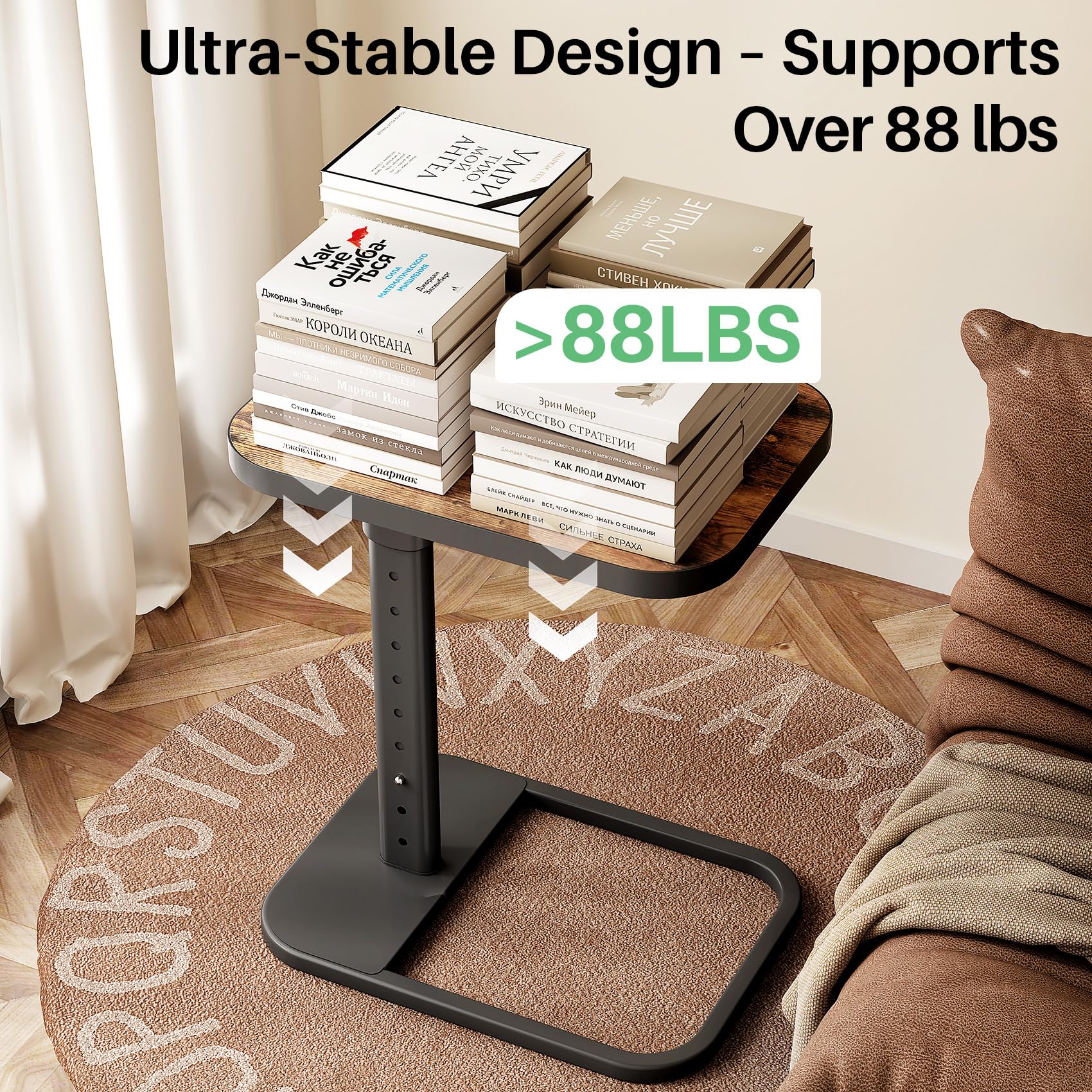 Kitstorack TV Tray Table large-workspace supports meals and laptops side-by-side.