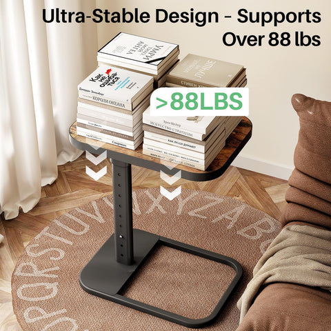 Kitstorack TV Tray Table large-workspace supports meals and laptops side-by-side.