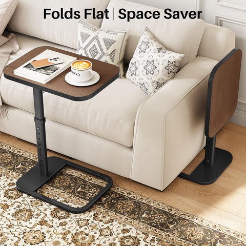 Kitstorack TV Tray Table offers nine height settings for versatile comfort.