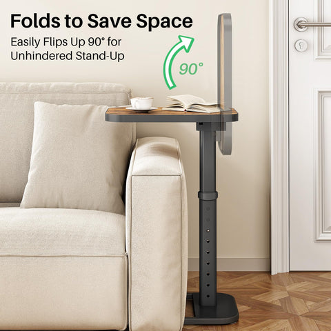 Kitstorack TV Tray Table versatile-use fits couch, bed, desk, or portable workstation.