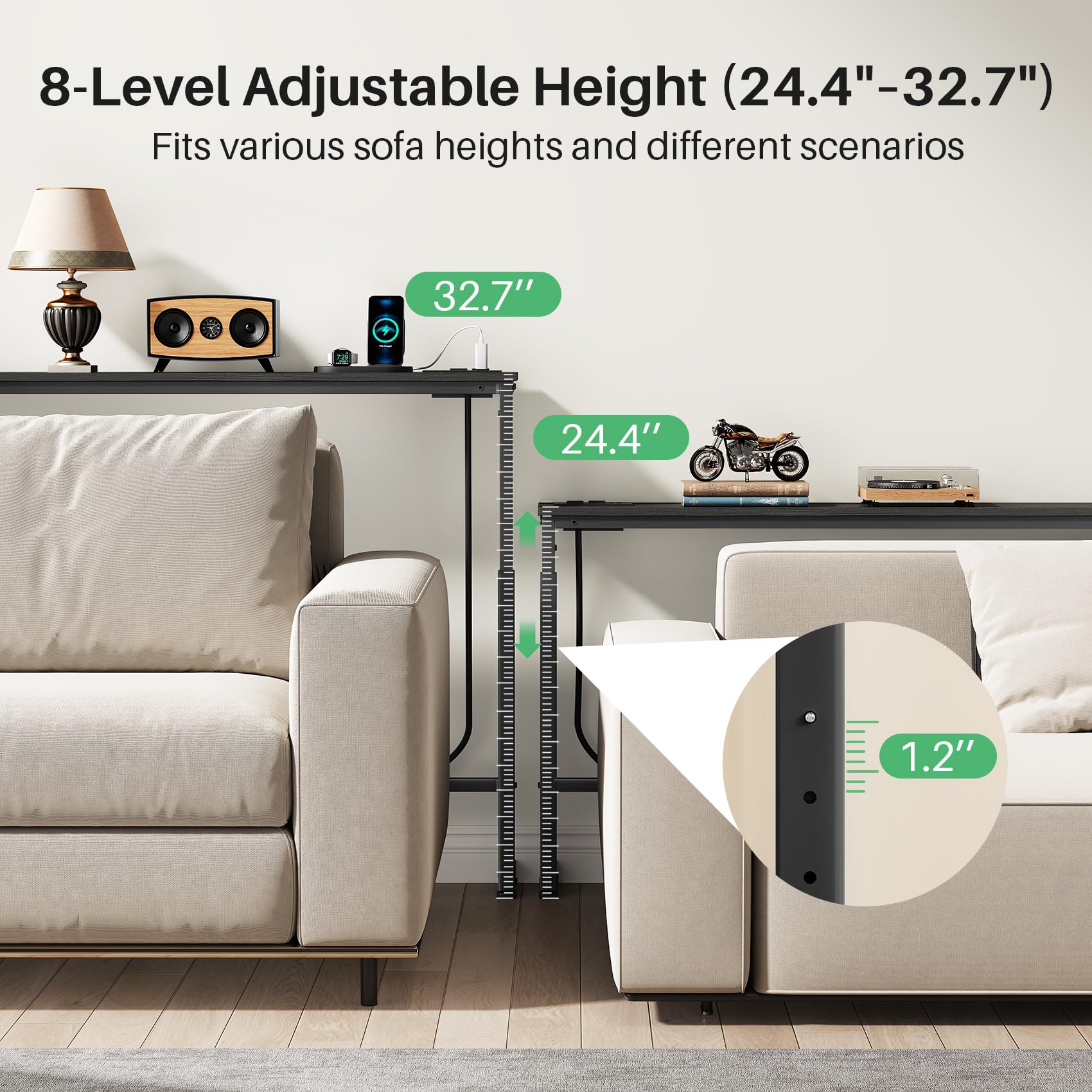 Kitstorack two-piece setup can be used together or apart for flexible layouts.