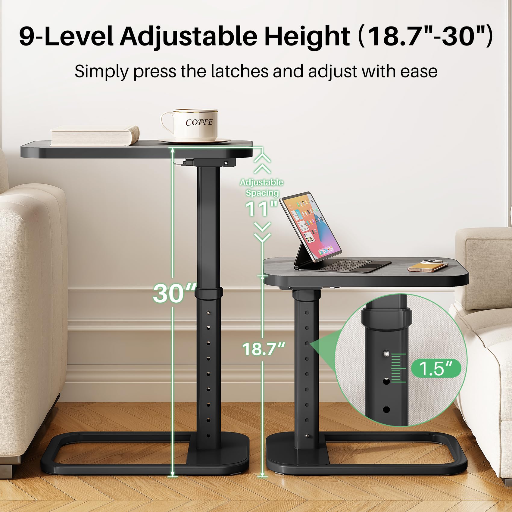 Kitstorack tray showing 90-degree flip-over for compact storage.