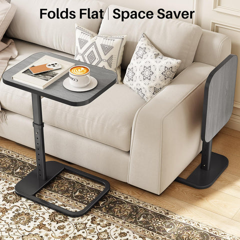 Kitstorack tray with dark gray finish suits modern living rooms.