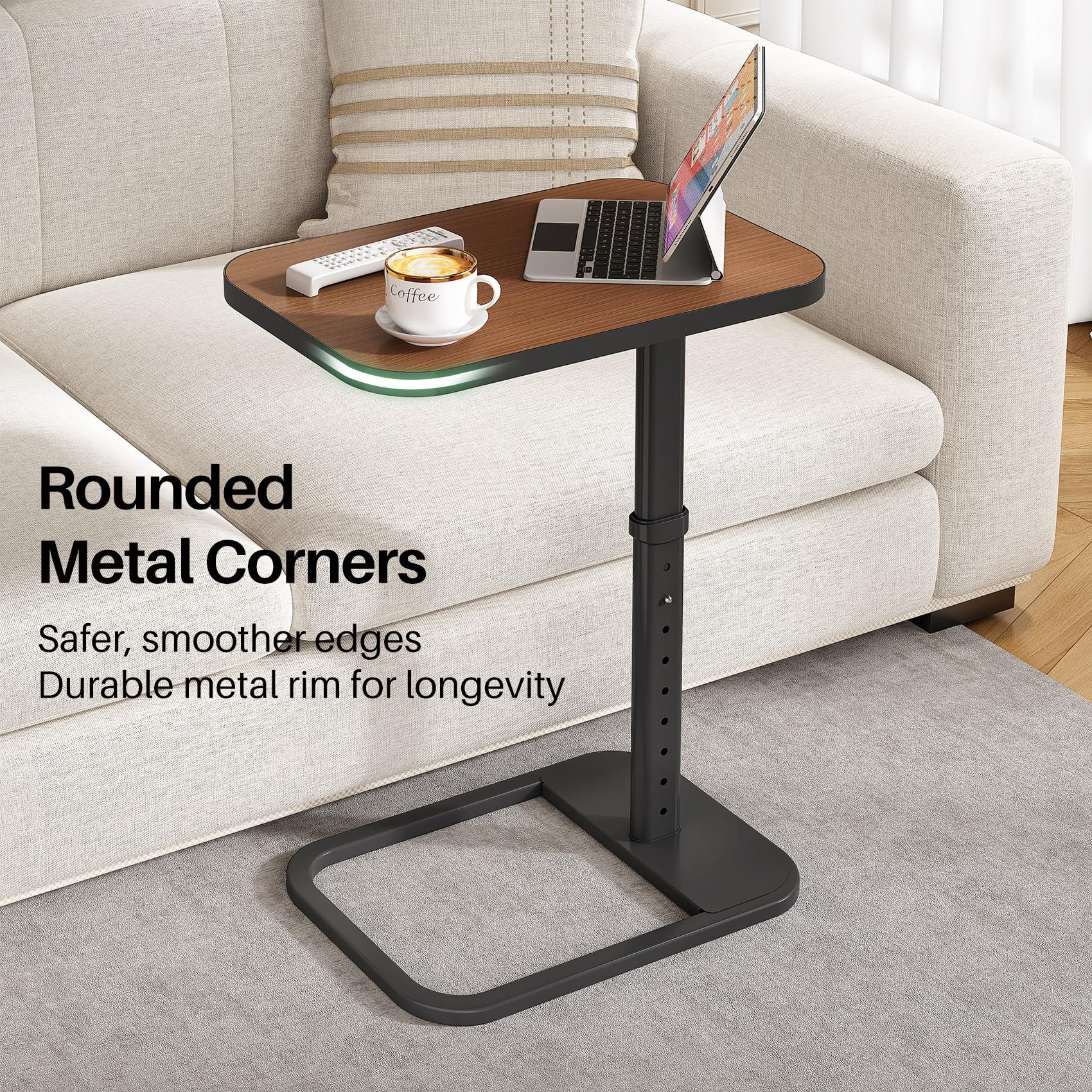 Kitstorack versatile uses—from dining to desk and bedside tasks—for flexible spaces.
