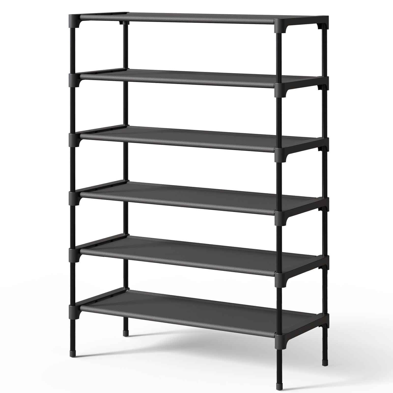 Kitsure 6-tier shoe rack with compact, durable storage for footwear