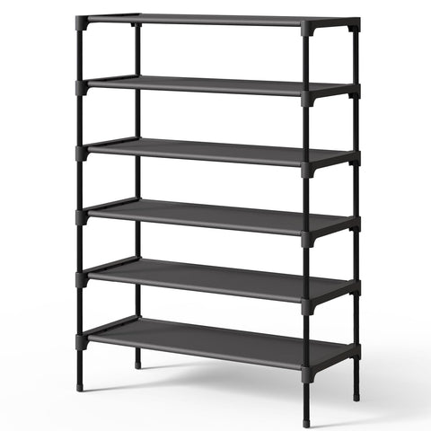 Kitsure 6-tier shoe rack with compact, durable storage for footwear
