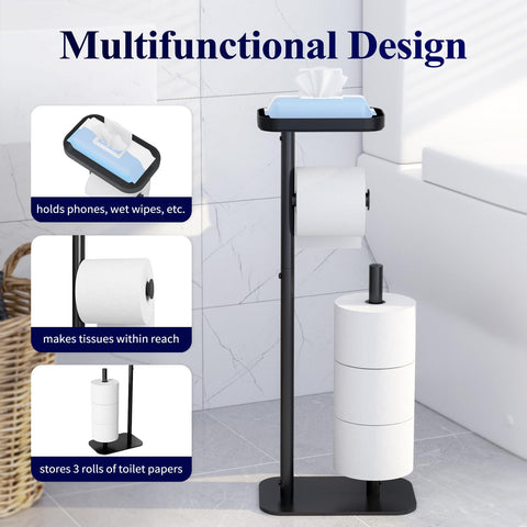 Kitsure bathroom organizer with shelf helps keep essentials within reach.