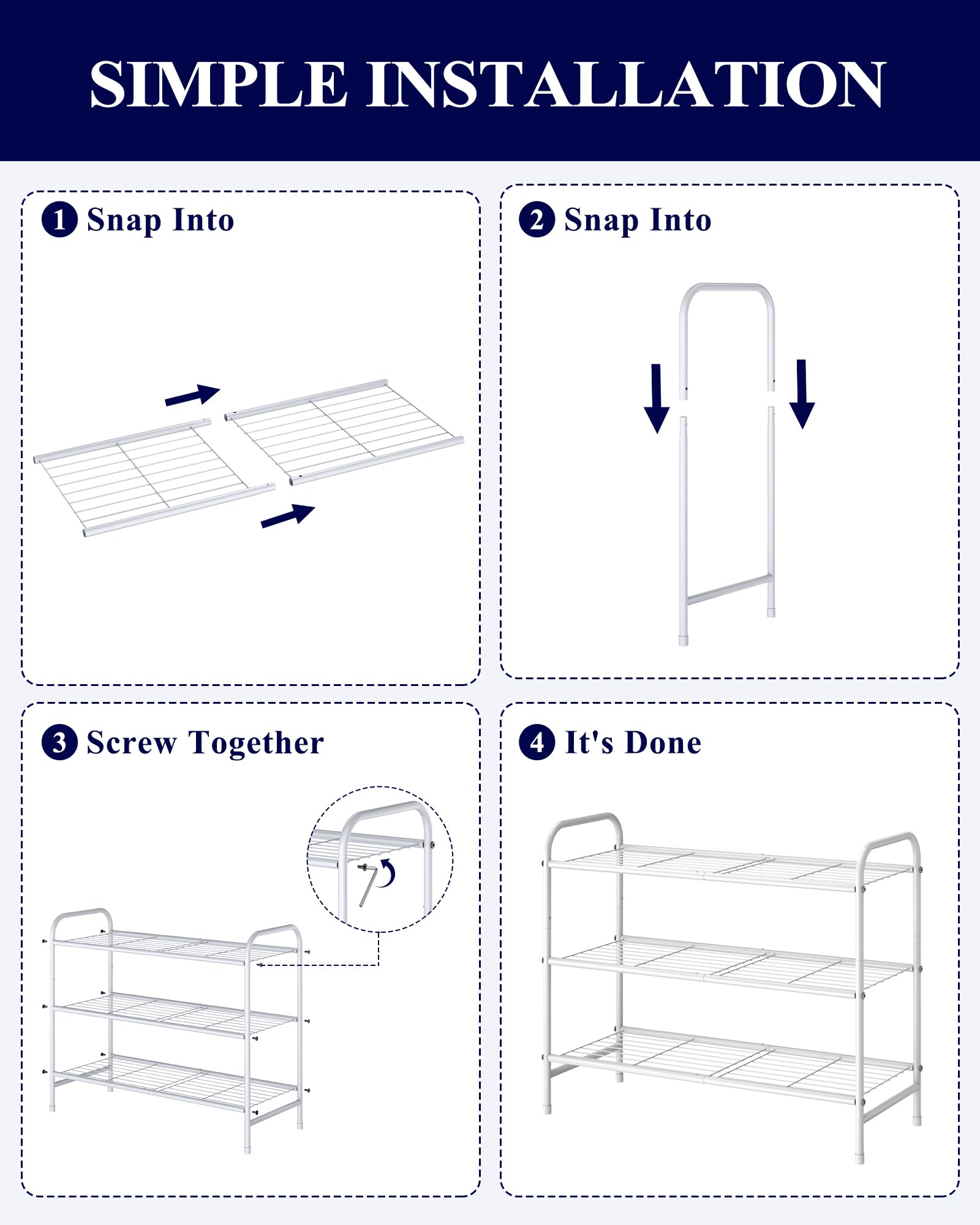 Kitsure shoe rack in compact space like closet entry
