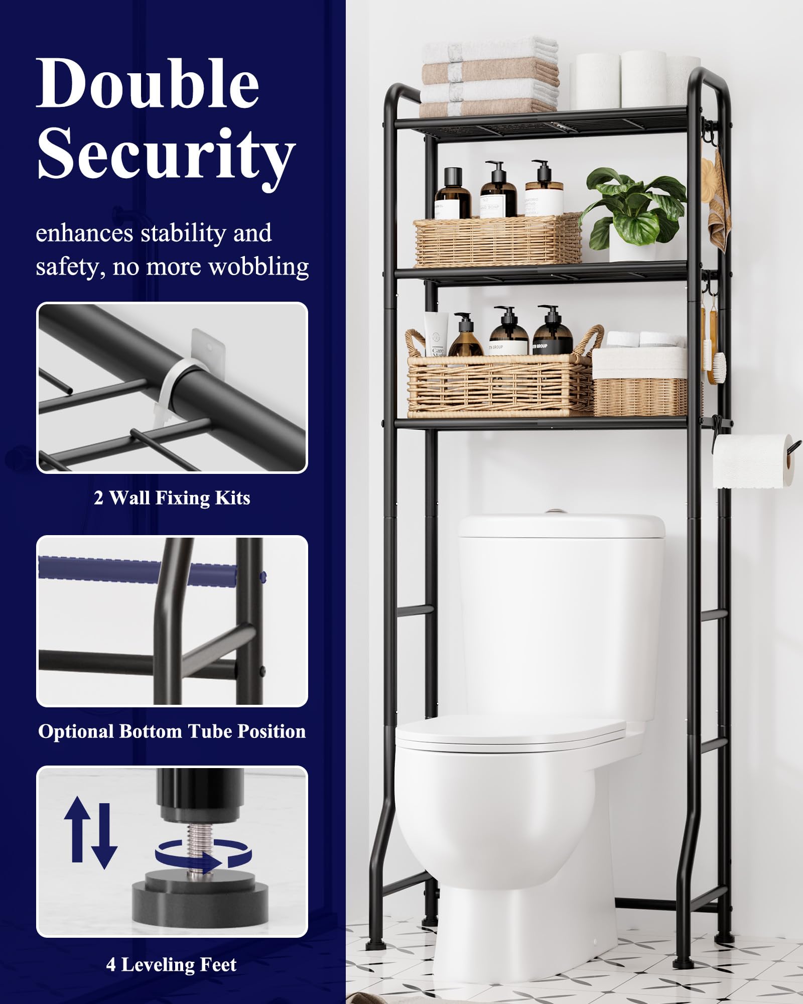 Kitsure quick-assembly kit and instructions with video for hassle-free installation.