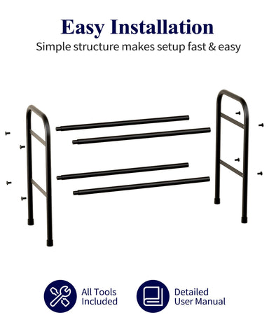 Kitsure extendable shoe rack closet-organization solution for tight spaces