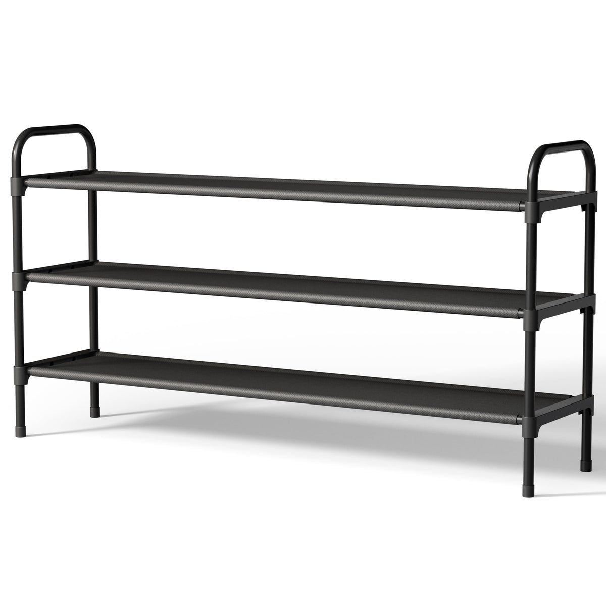 Kitsure 39-inch extra-long shoe rack front view organizes shoes at the entrance