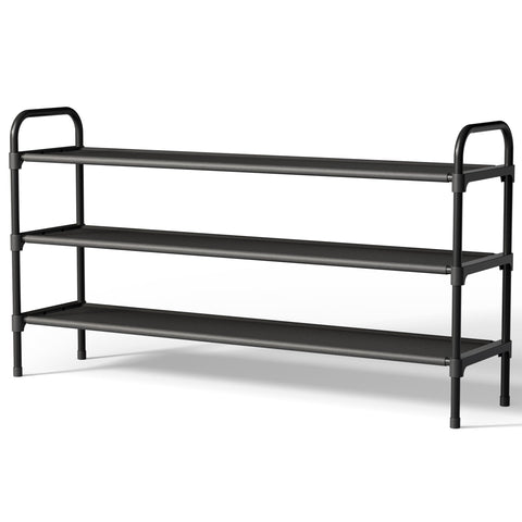Kitsure 39-inch extra-long shoe rack front view organizes shoes at the entrance