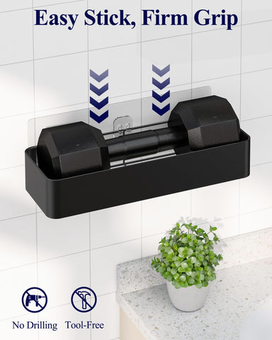 Kitsure open-layout bathroom organizer complements decor while reducing clutter.