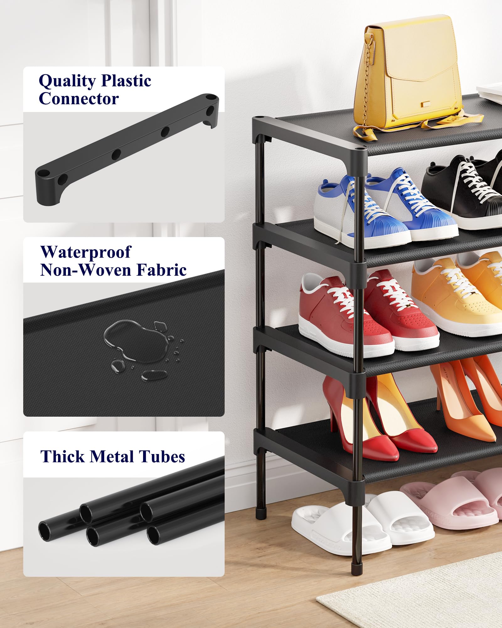 Kitsure closet organization fits a compact footprint in tight spaces