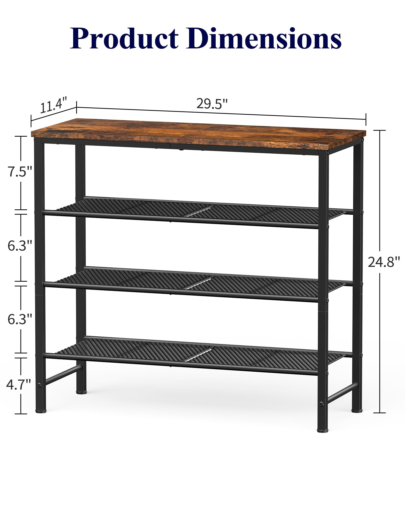 Kitsure shoe rack includes easy-assembly instructions for quick setup.