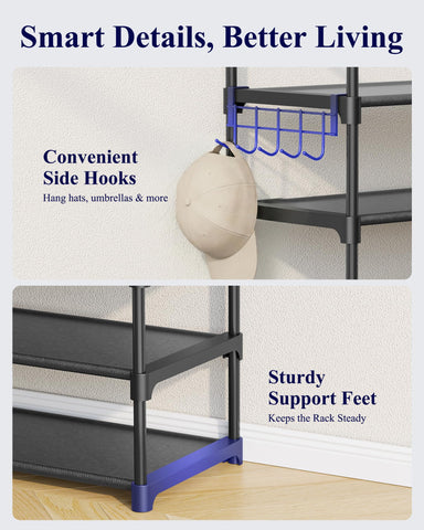 Kitsure shoe rack entryway space-saving fits entryways and small rooms