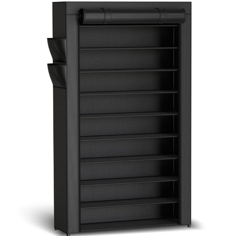 Kitsure shoe rack front view for organized footwear storage.