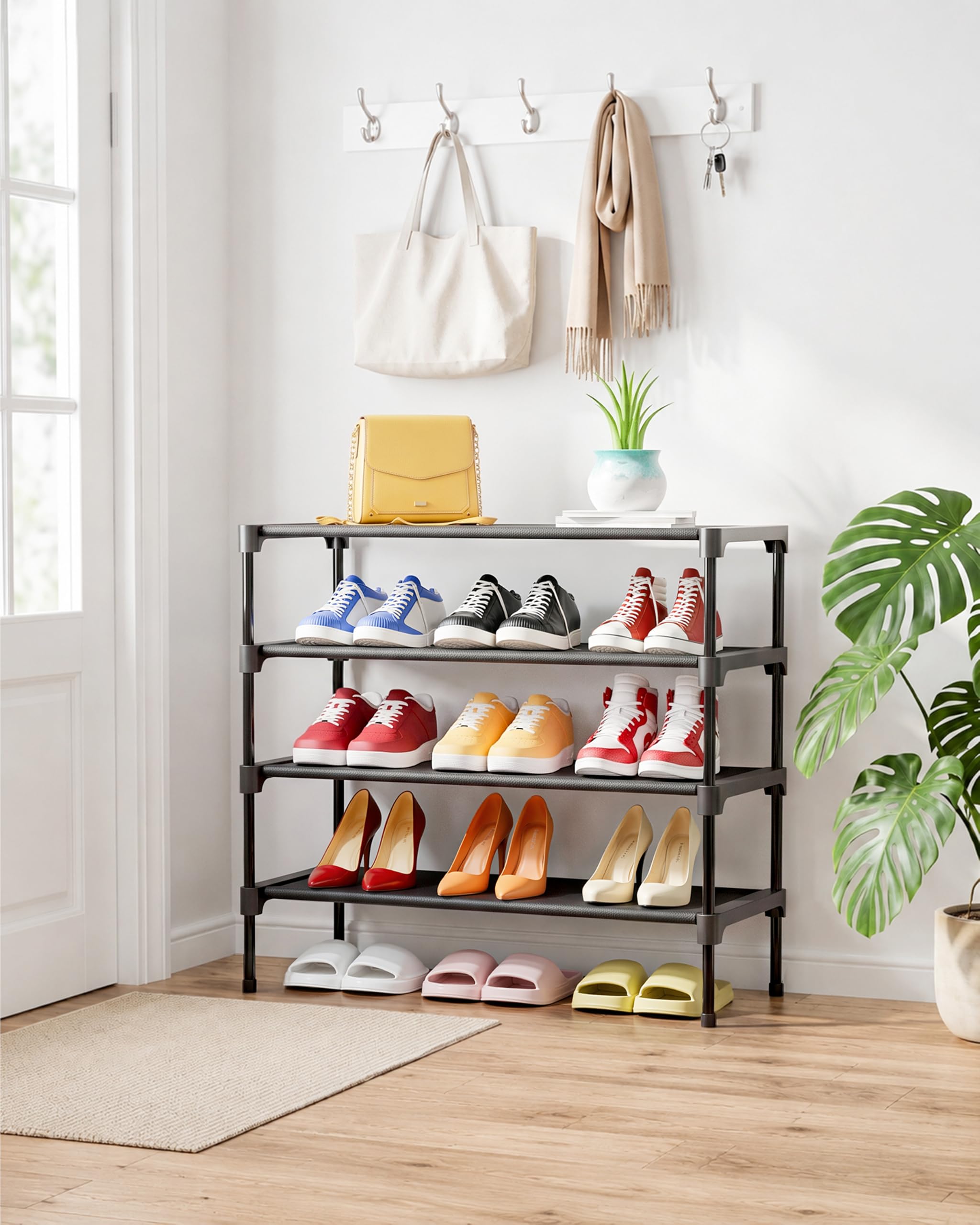 Kitsure non-woven shelves protect shoes while organizing