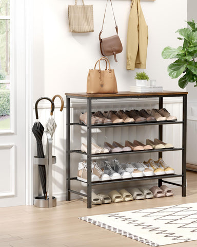 Kitsure shoe rack shows rust-resistant frame built for daily use and long-lasting support.