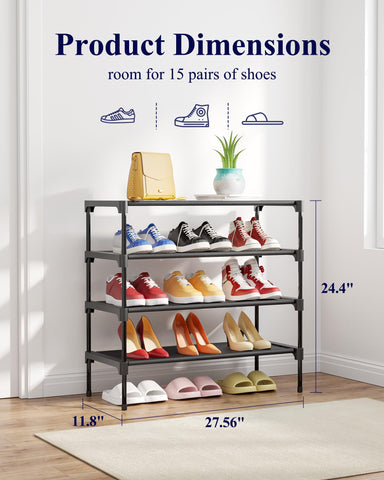 Kitsure stackable design expanding storage for shoes and bags