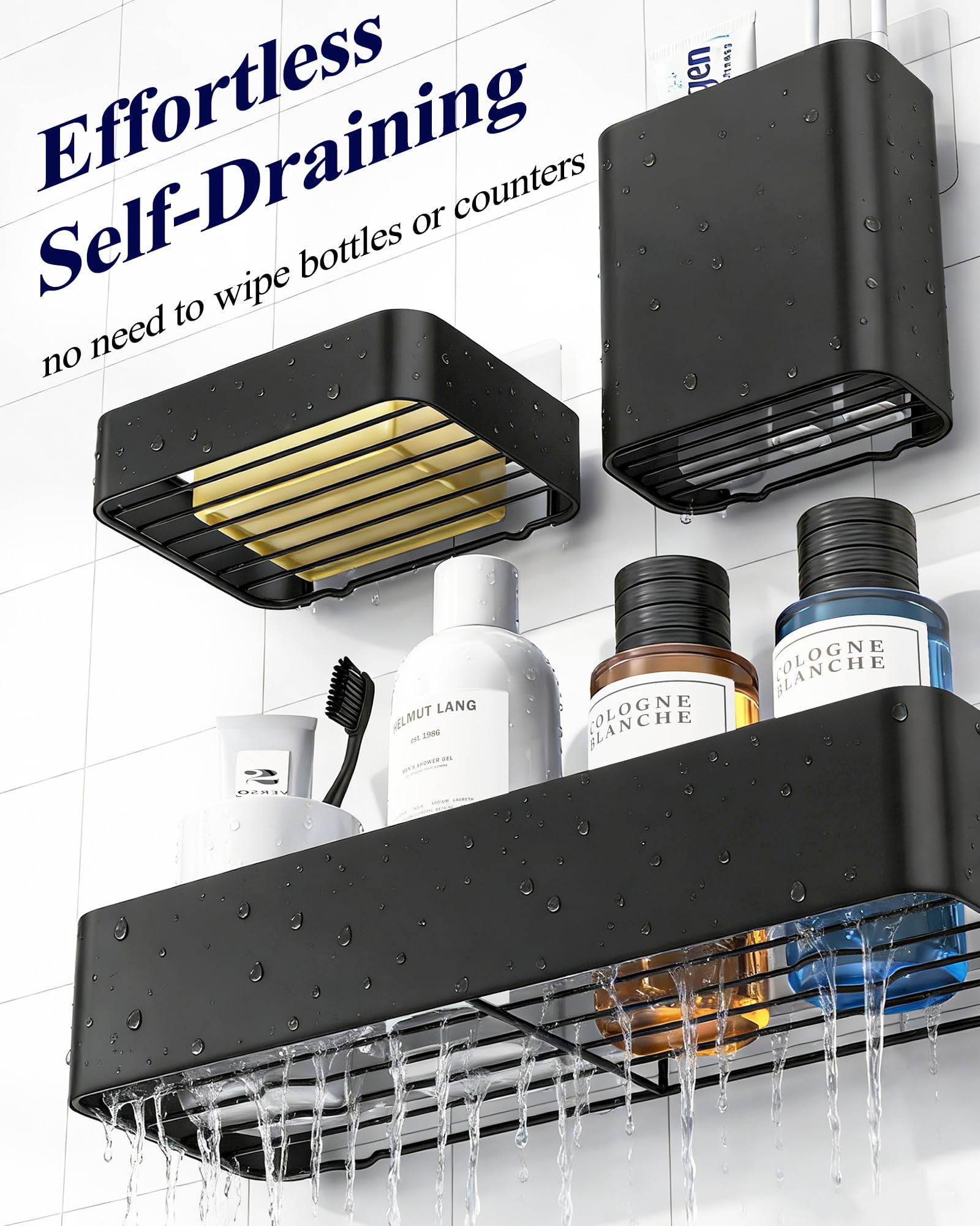 Kitsure rustproof metal frame provides durable, stylish bathroom storage.