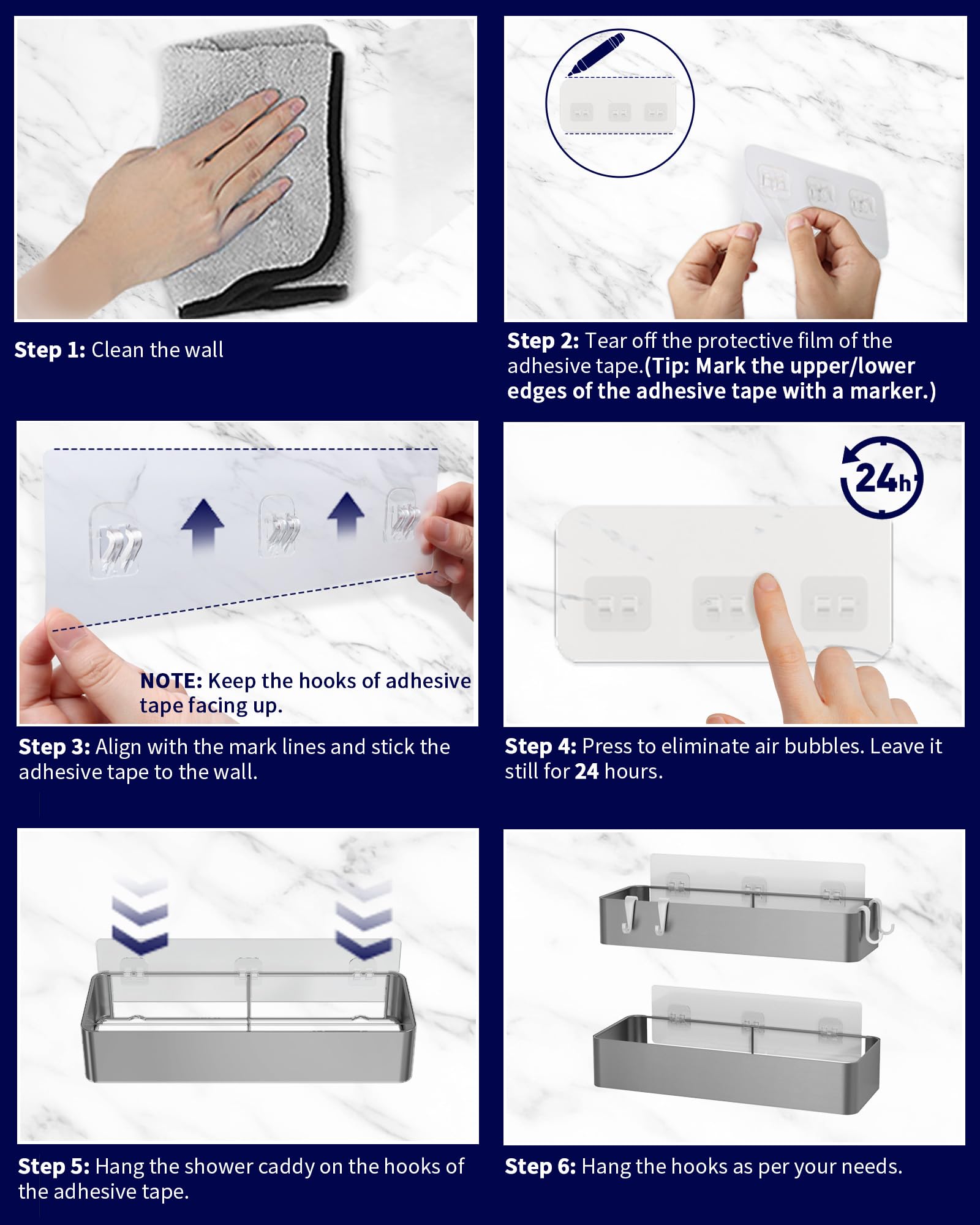Kitsure adhesive installation detail shows drill-free setup.