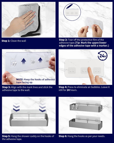 Kitsure adhesive installation detail shows drill-free setup.