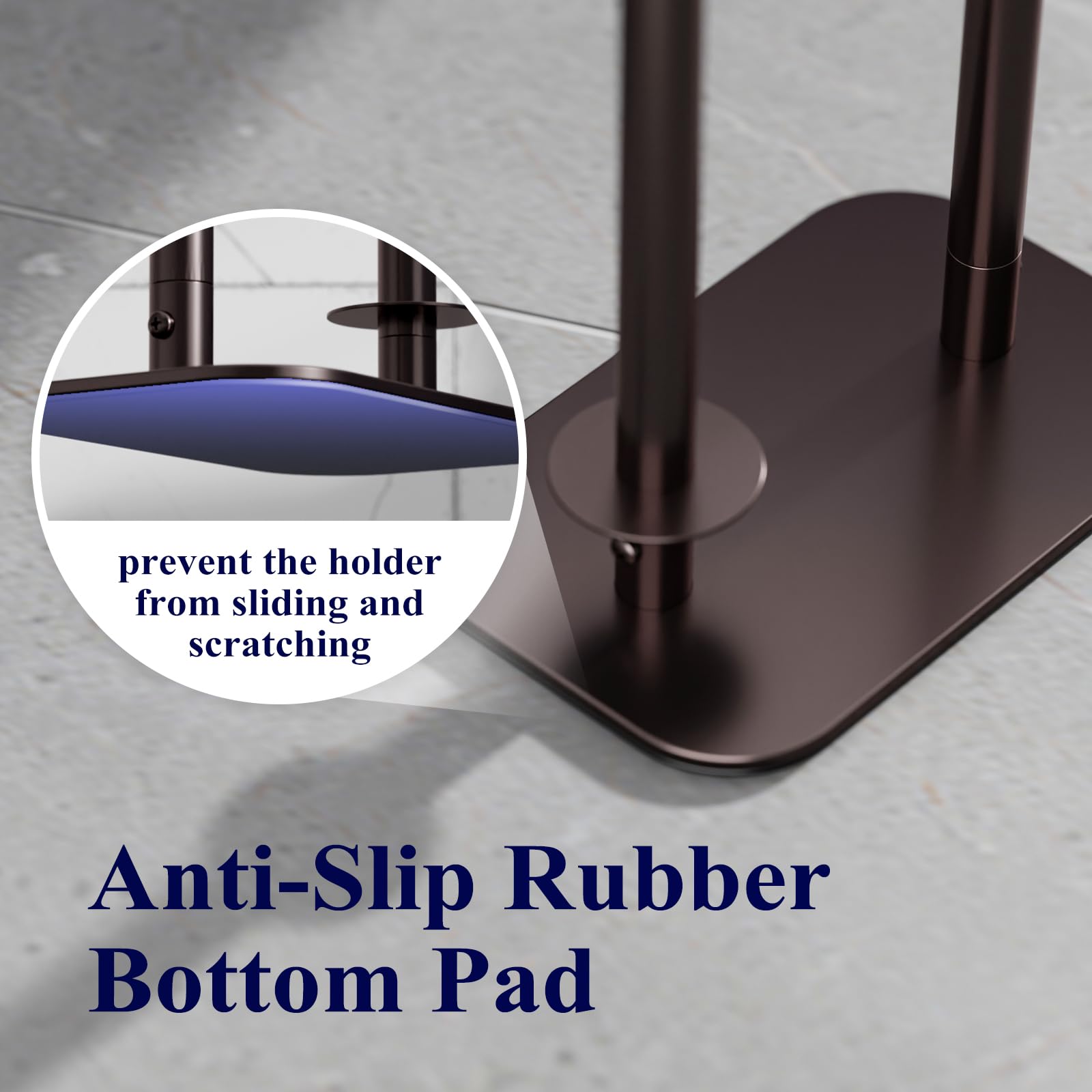 Kitsure rustproof metal frame with brown finish for durability