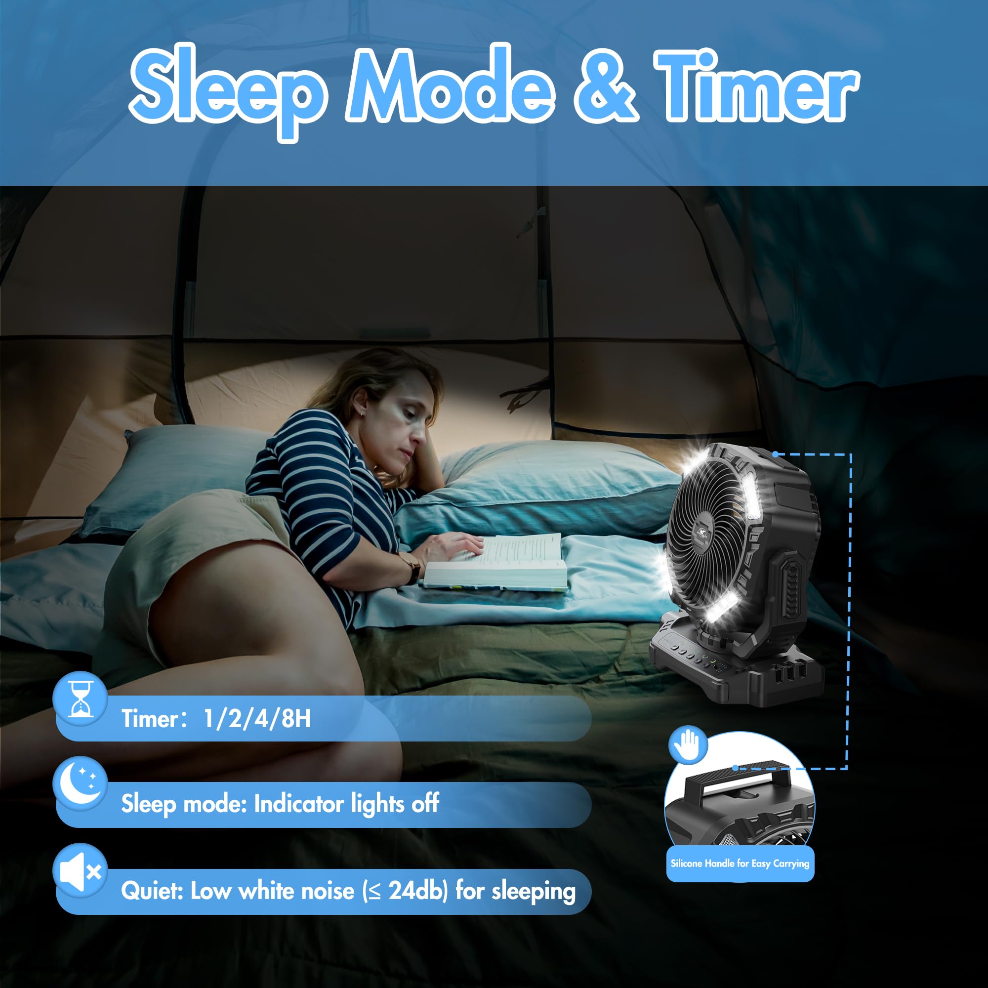 KITWLEMEN AMACOOL portable design suitable for camping and indoors.