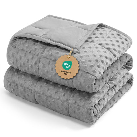 Kivik breathable weighted blanket 60x80 queen grey offers cool, restful nights.