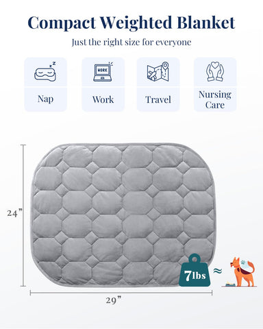Kivik weighted lap blanket seven-layer construction for durability and warmth