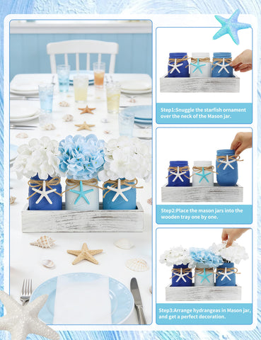 KIVIVO sarfish decor figurines add playful marine accents.