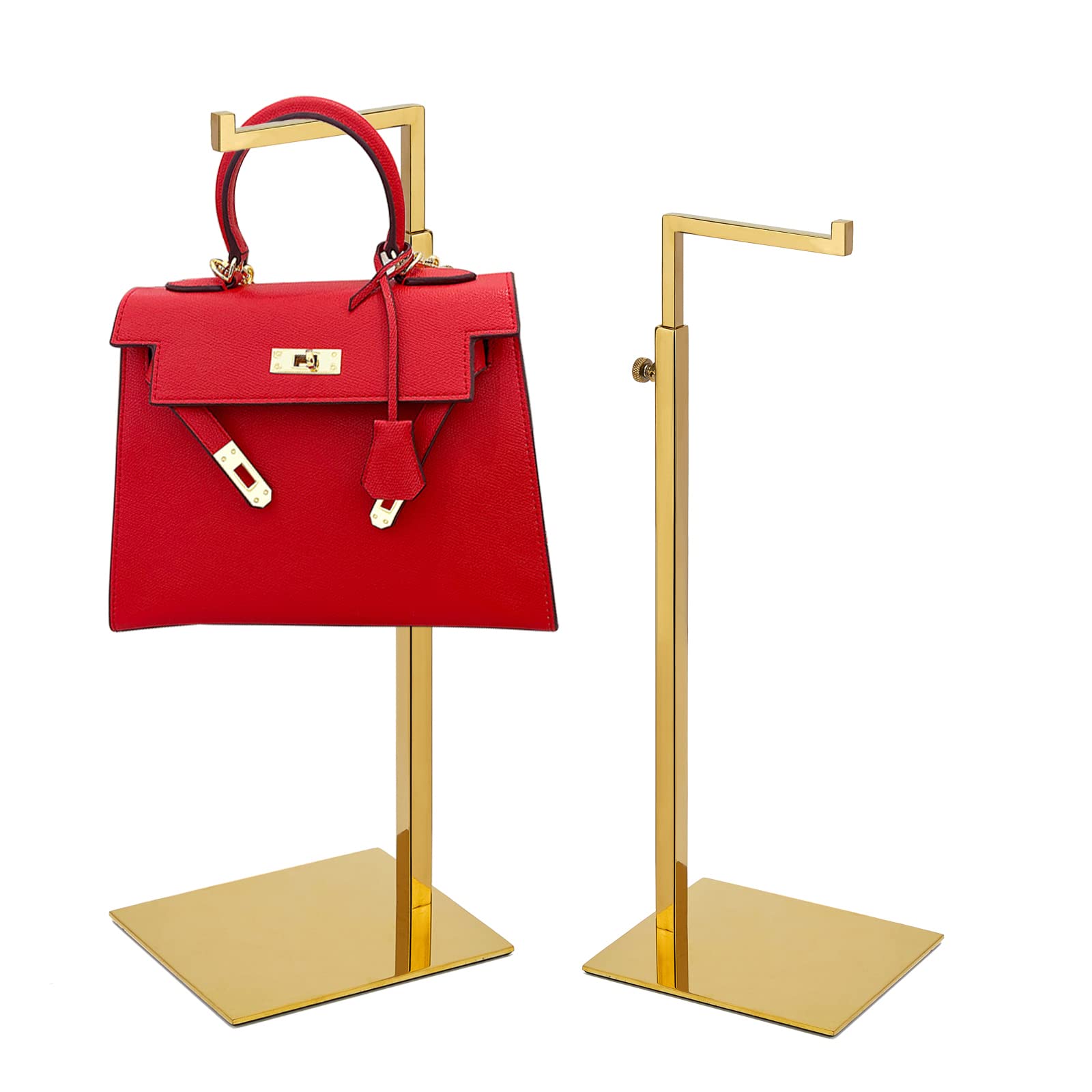 K KAIDIYIN gold purse display stand assembly for quick setup and adjustable height
