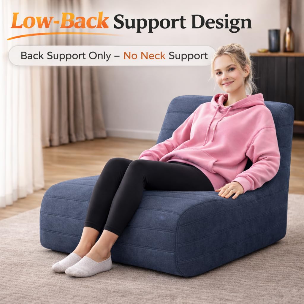 KKdema big floor sack gray provides versatile seating for living rooms.