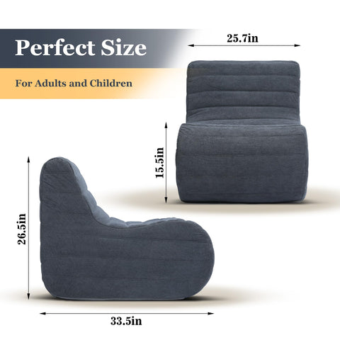 KKdema dorm room seating in gray fits small spaces easily.