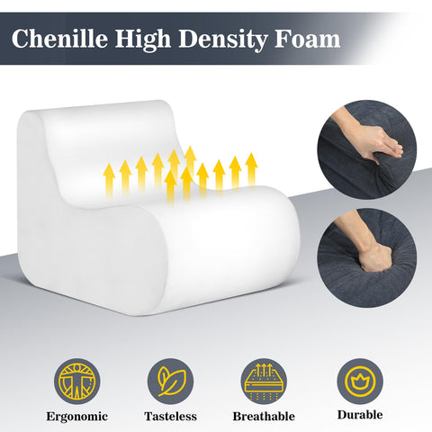 KKdema durable soft fabric cover in gray withstands daily use.