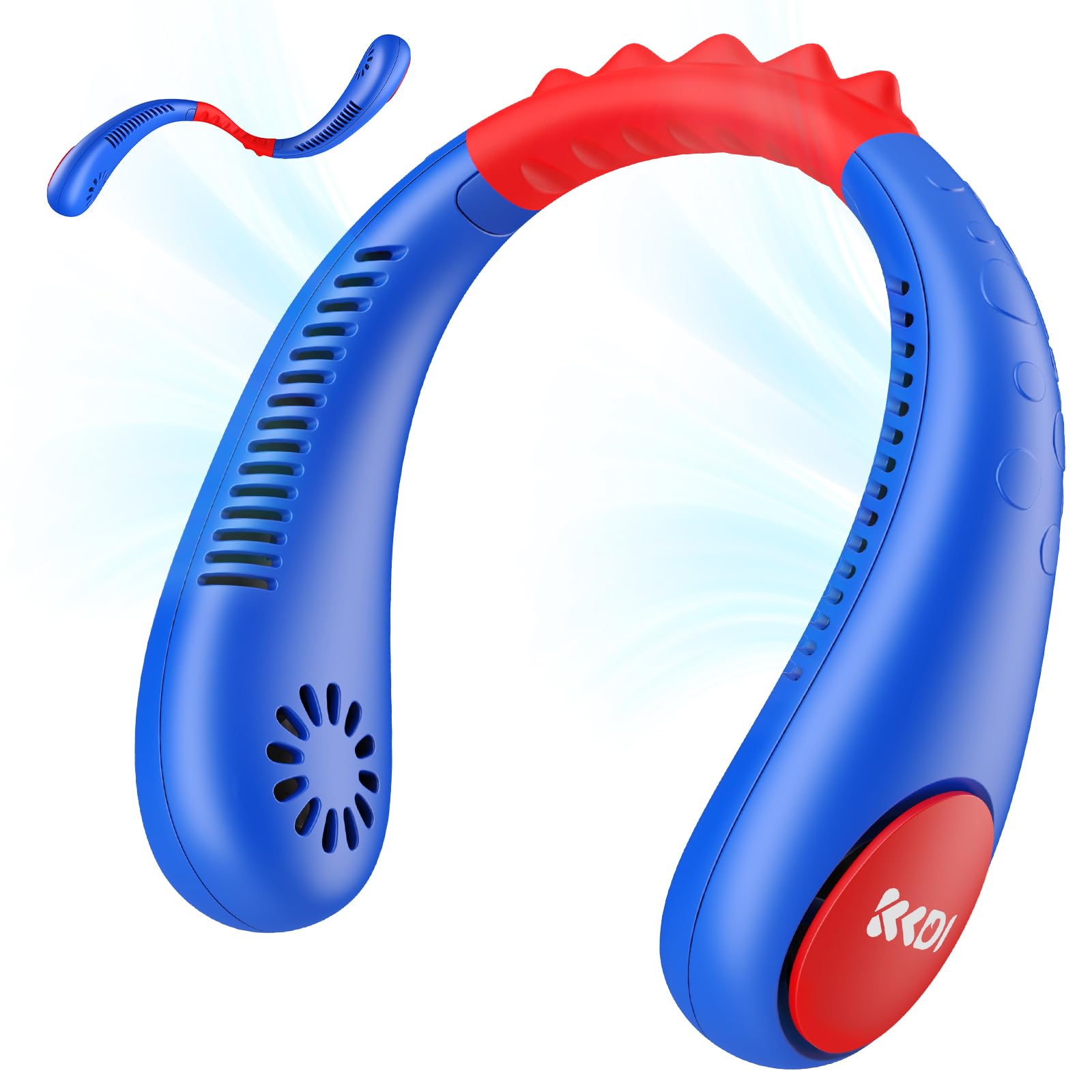 KKDI kids neck fan bladeless design for safe, tangle-free cooling.