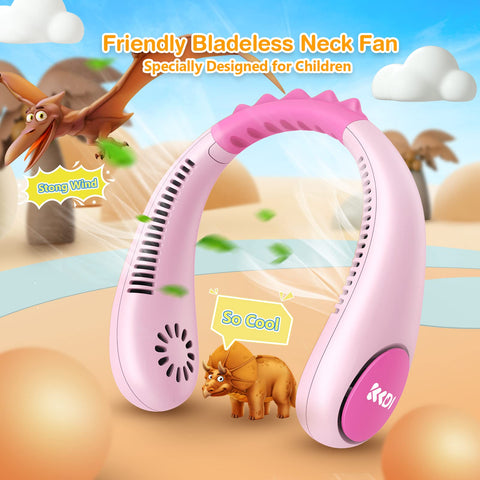 Kkdi Kids Neck Fan ergonomic-neckband for comfortable all-day wear