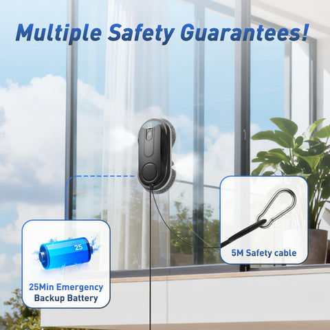 KKI Window Cleaning Robot multi-surface cleaning on glass, tiles and mirrors