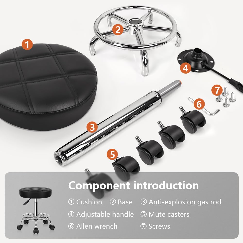 KKTONER 18.3-inch diameter cushion offers ample seating for small spaces.